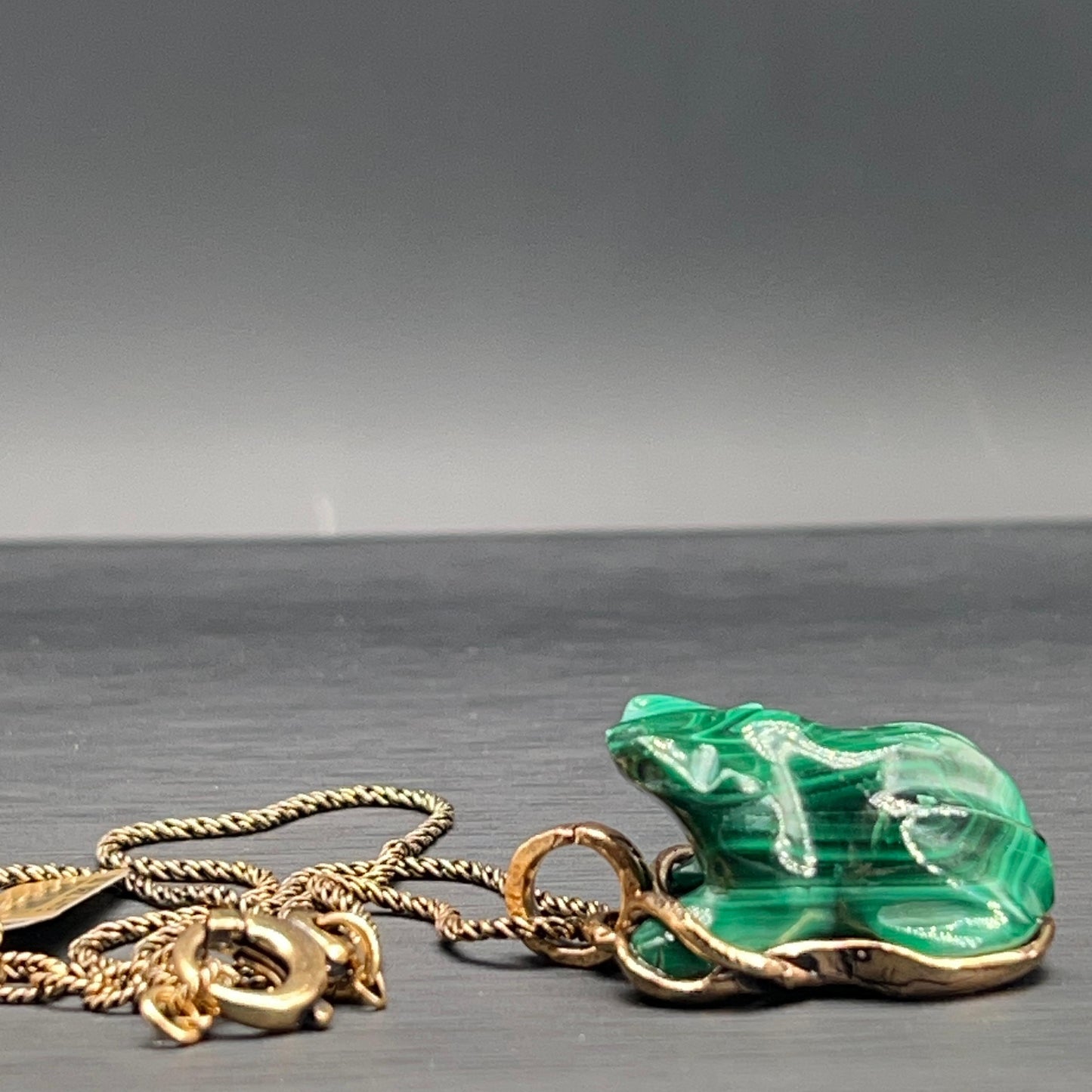 Collana Rospo in Malachite (Codice: CO RO 002)