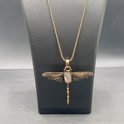 Collana Libellula Quarzo Rosa (Codice: CO LI 002)