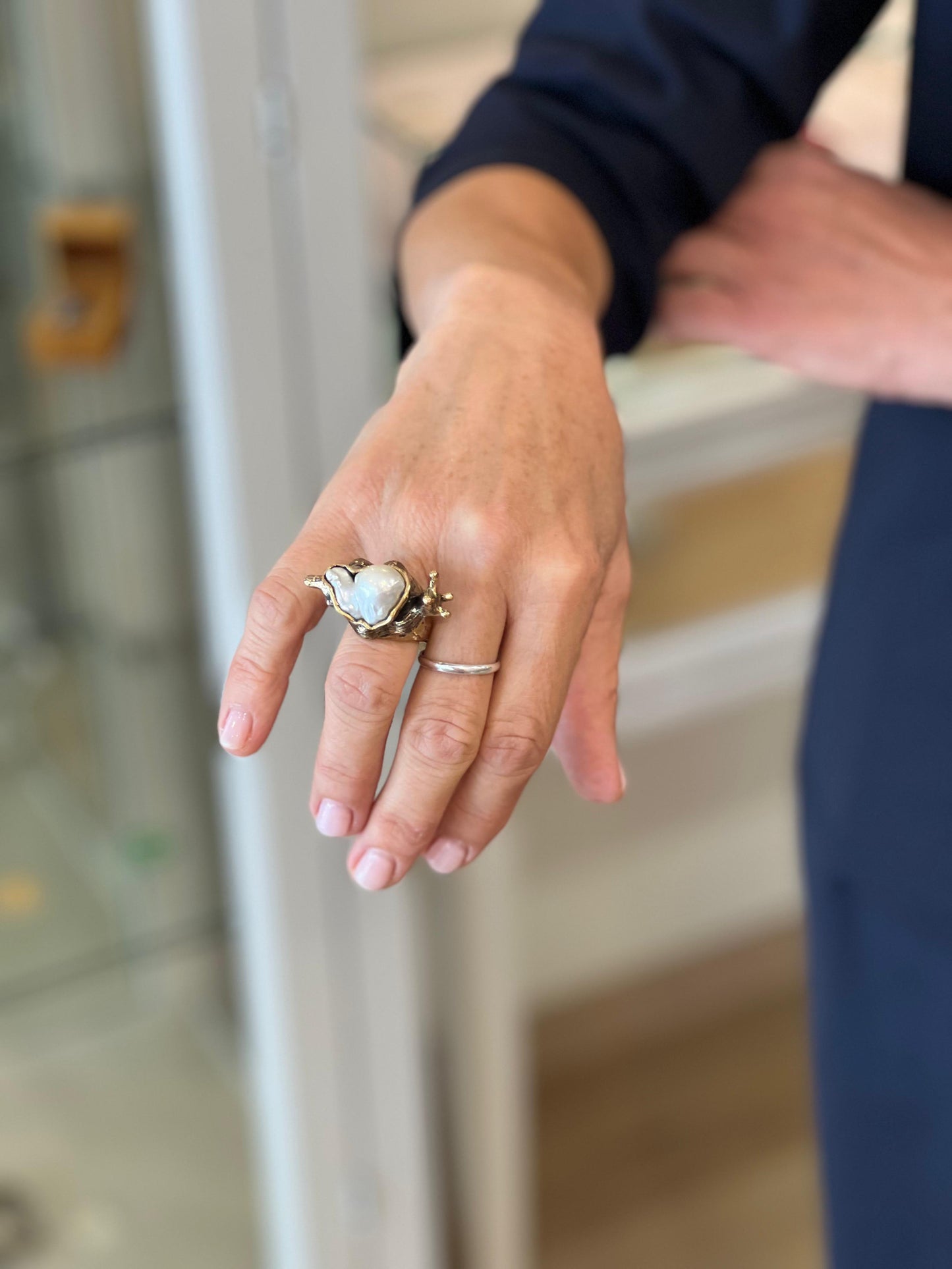 Anello Lumaca con Perla Scaramazza