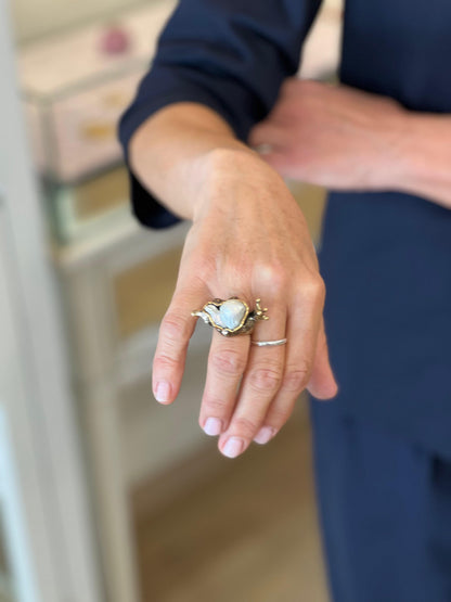 Anello Lumaca con Perla Scaramazza