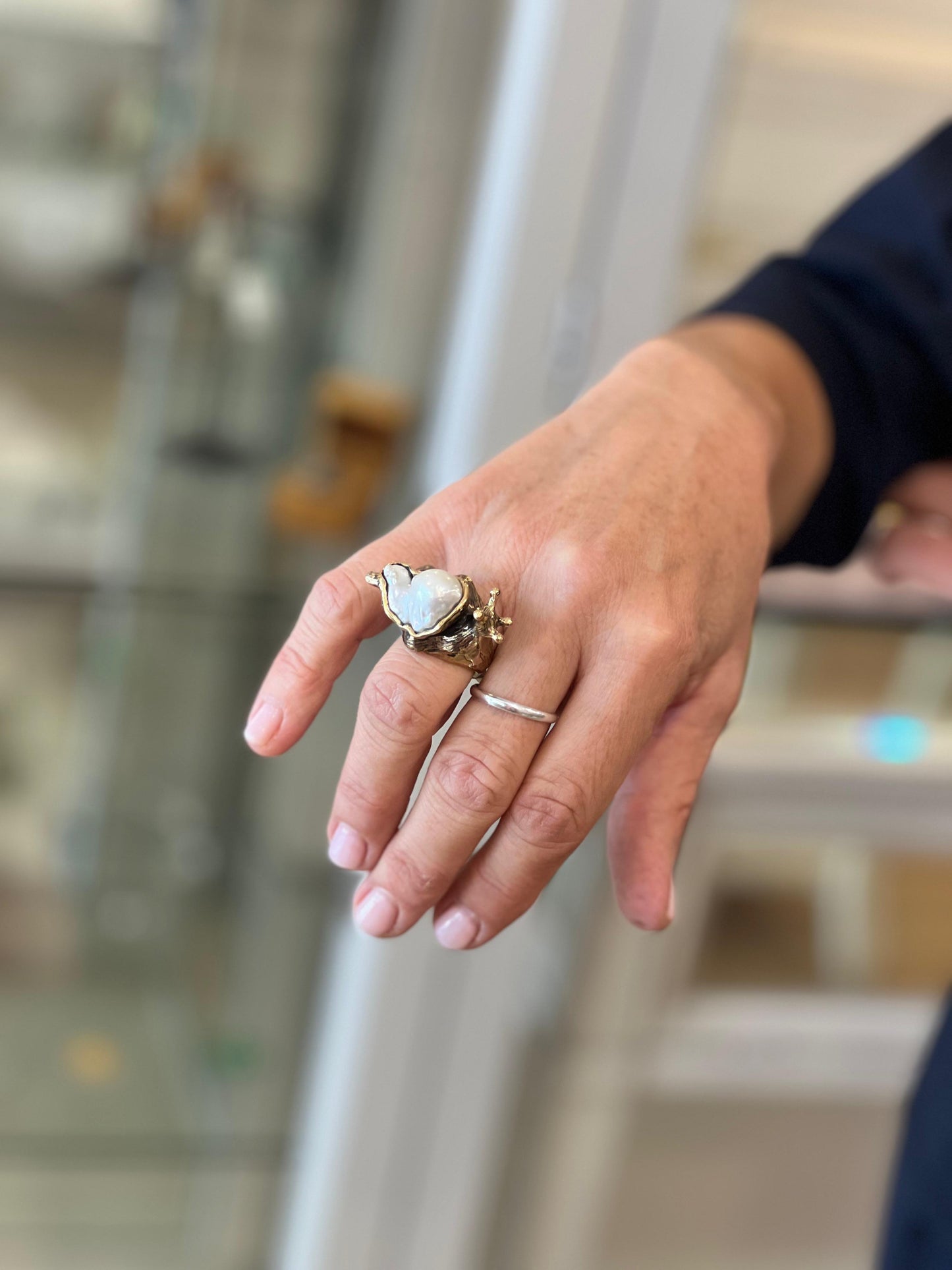 Anello Lumaca con Perla Scaramazza