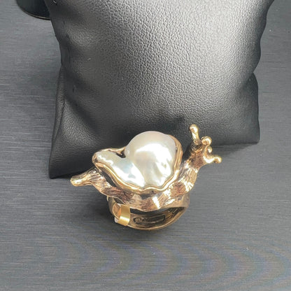 Anello Lumaca con Perla Scaramazza