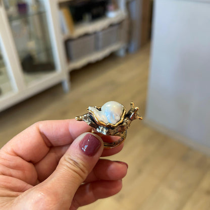 Anello Lumaca con Perla Scaramazza