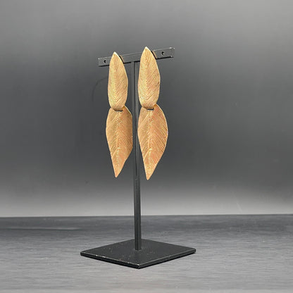 Orecchini Foglia Dorata