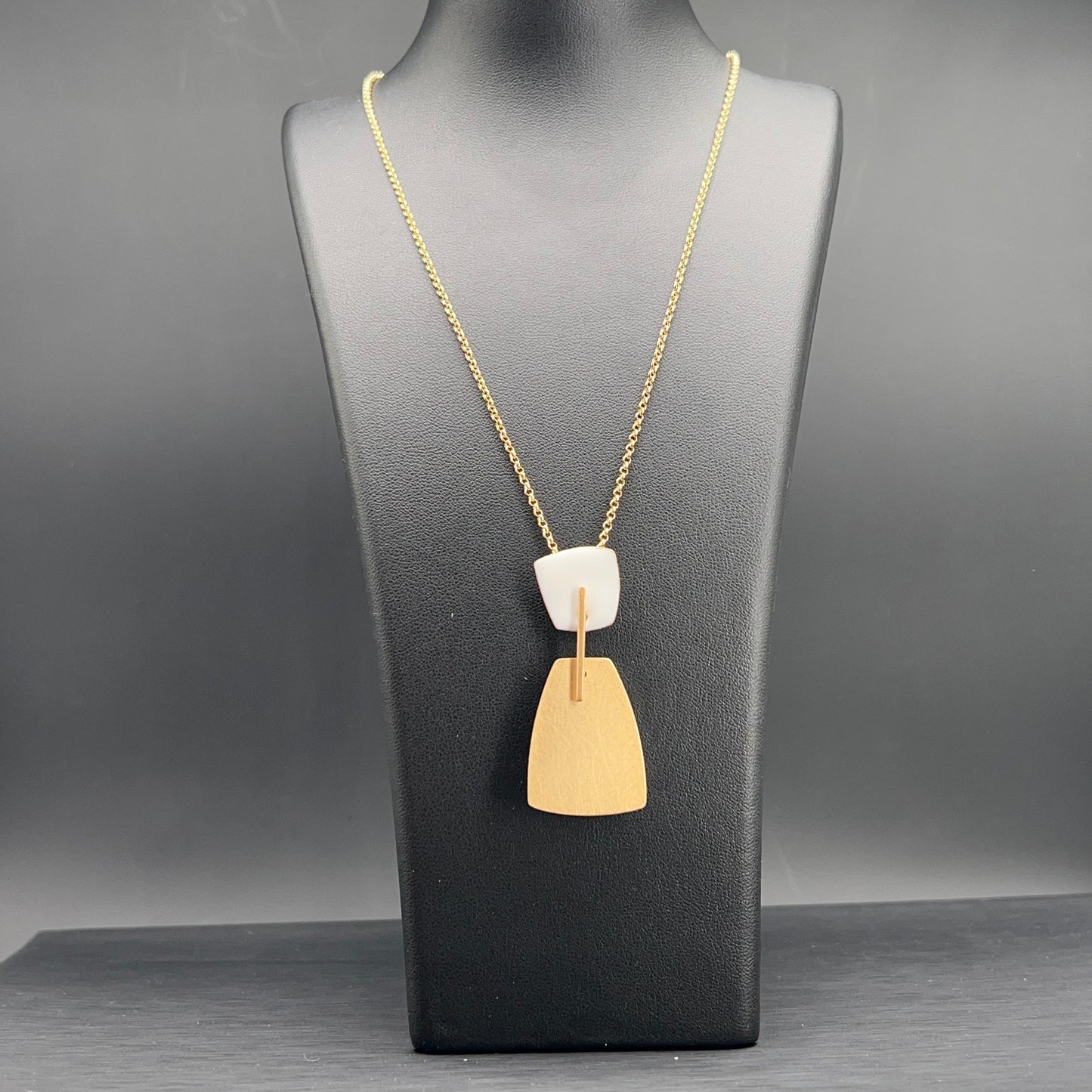 Collana Pendente Avorio e Oro