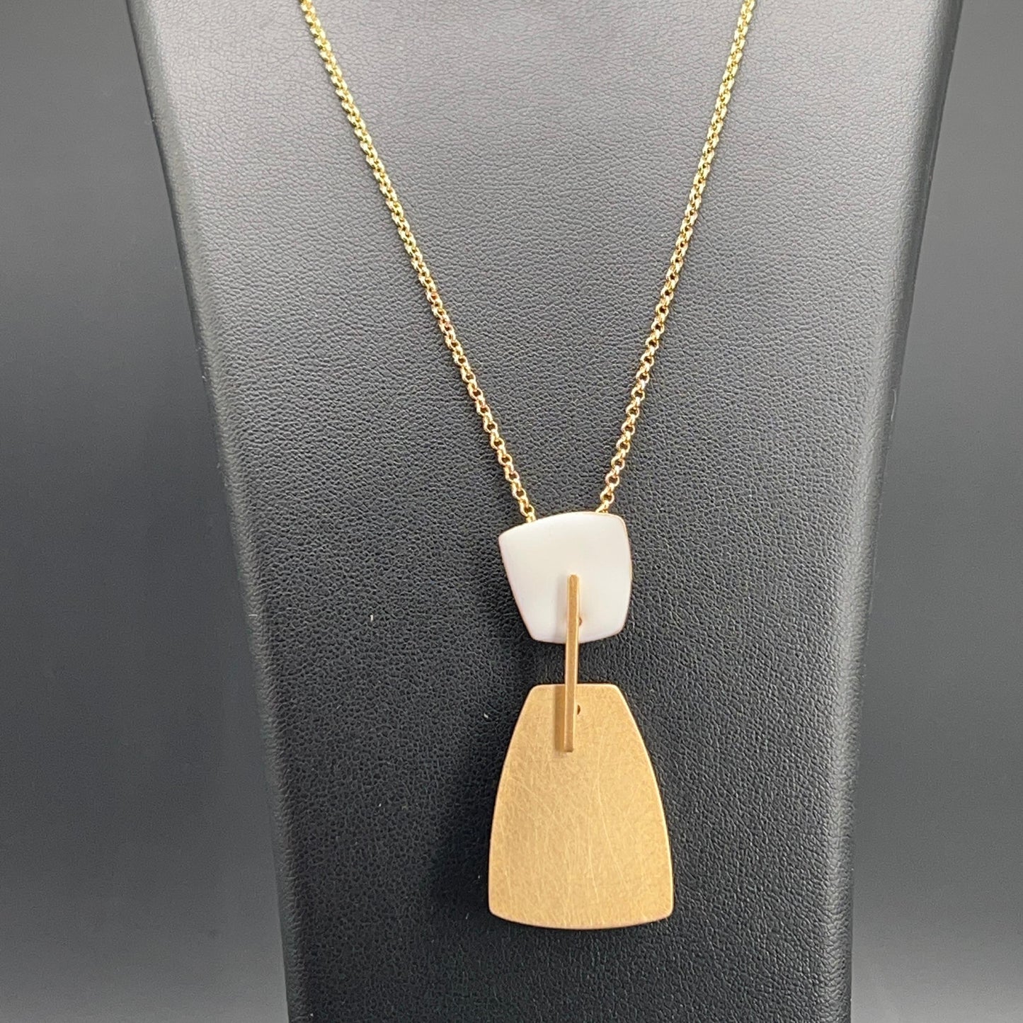 Collana Pendente Avorio e Oro