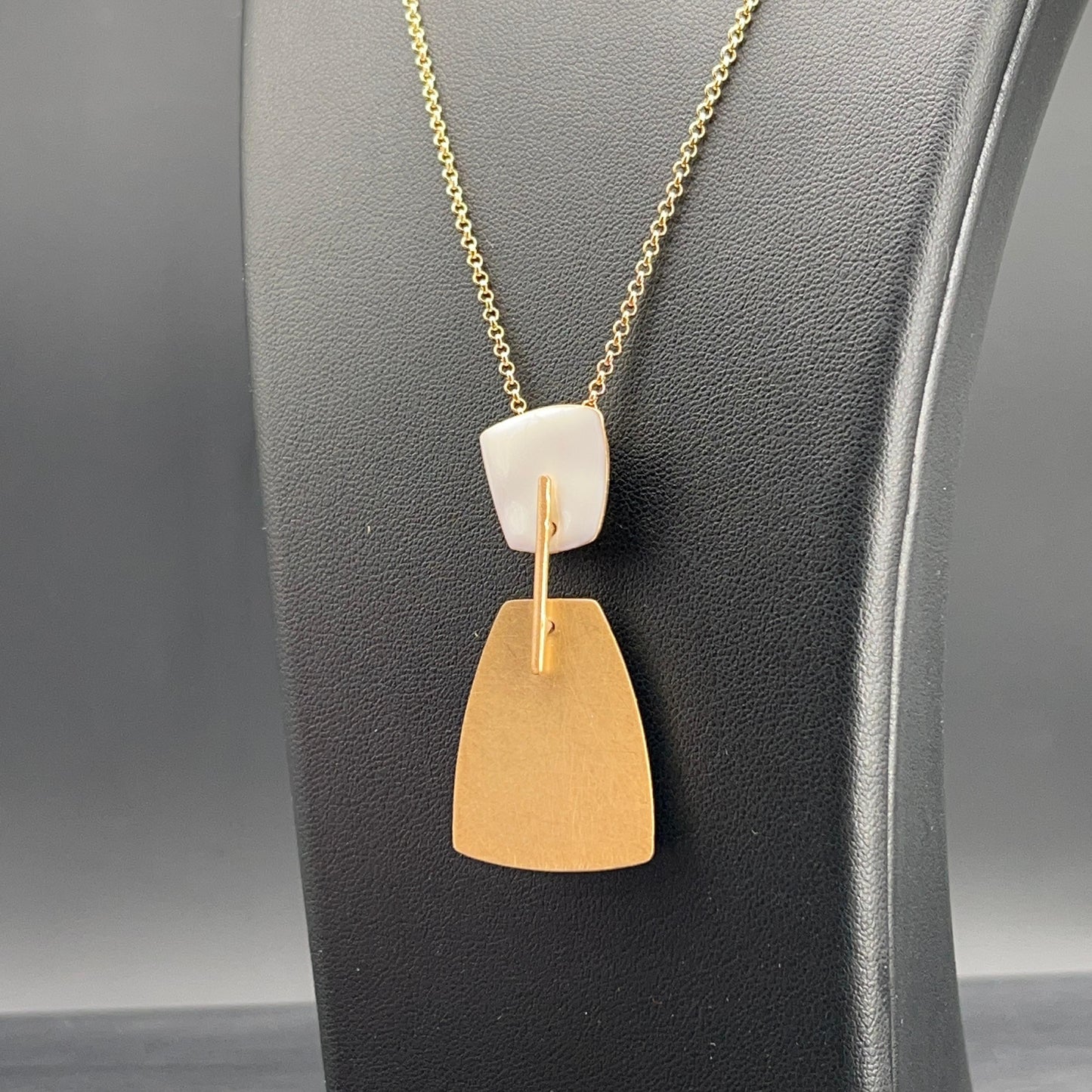 Collana Pendente Avorio e Oro