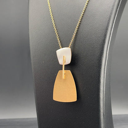 Collana Pendente Avorio e Oro