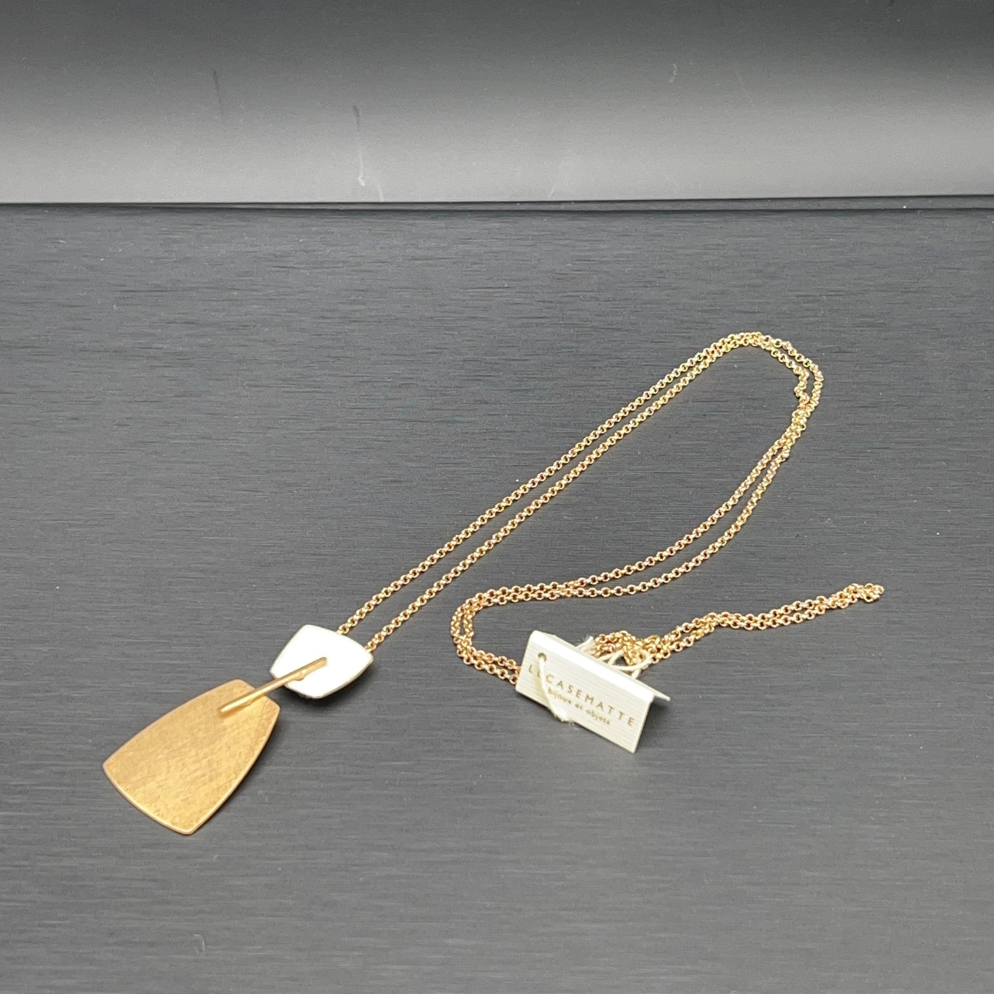 Collana Pendente Avorio e Oro