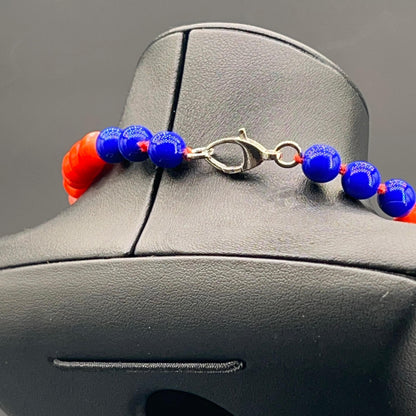 Collana Corallo Blu e Perla Scaramazza