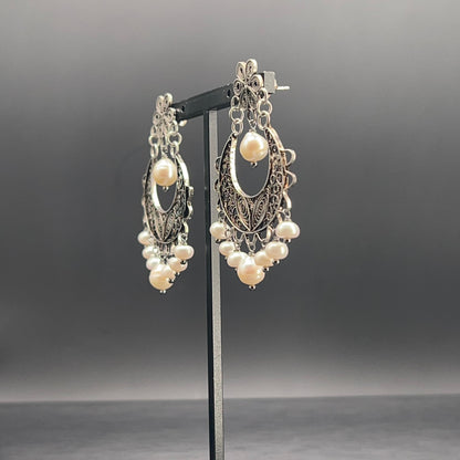 Orecchini Filigrana d’Argento con Perle