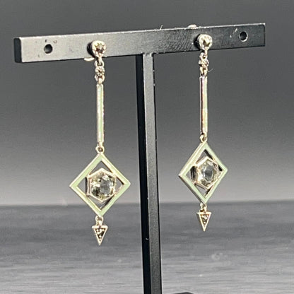 Orecchini Art Déco con Prasiolite