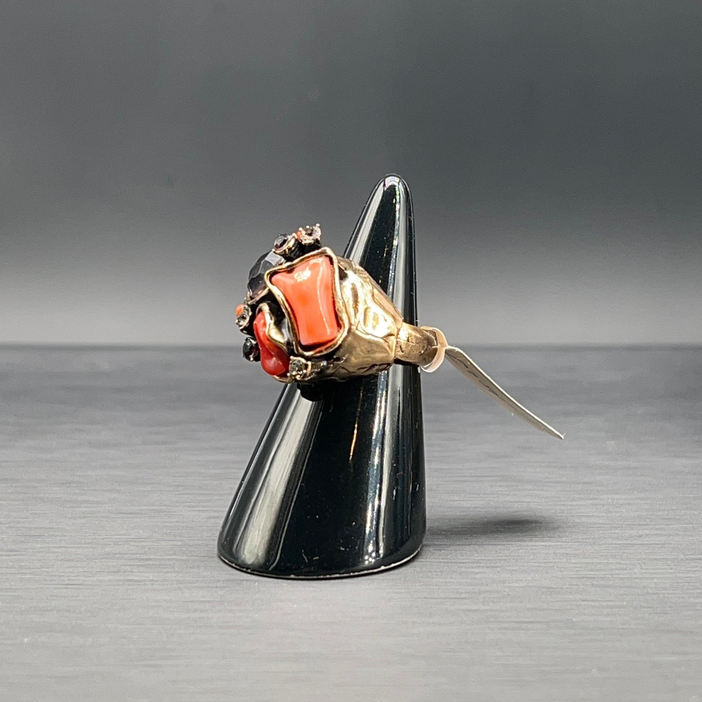 Anello Regolabile con Ametista e Swarovski