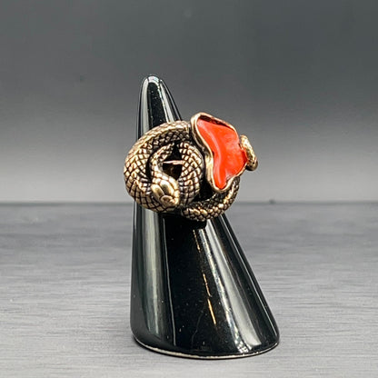 Anello Scultura Rosso Antico