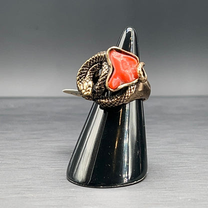 Anello Scultura Rosso Antico