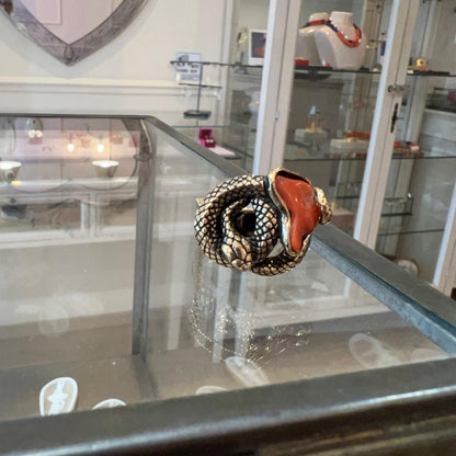 Anello Scultura Rosso Antico
