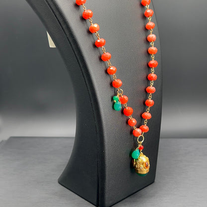 Collana Rosario con Pendente Lanterna