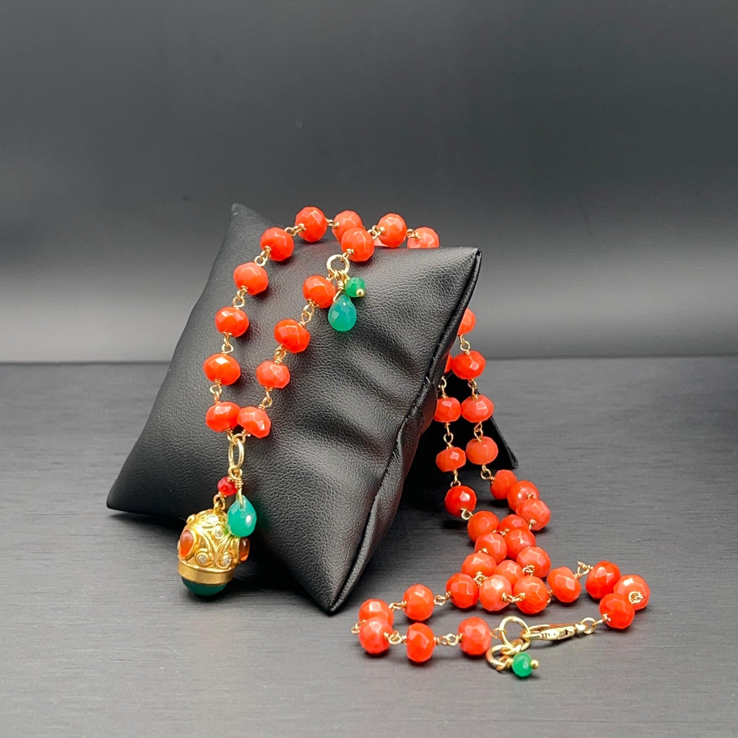 Collana Rosario con Pendente Lanterna