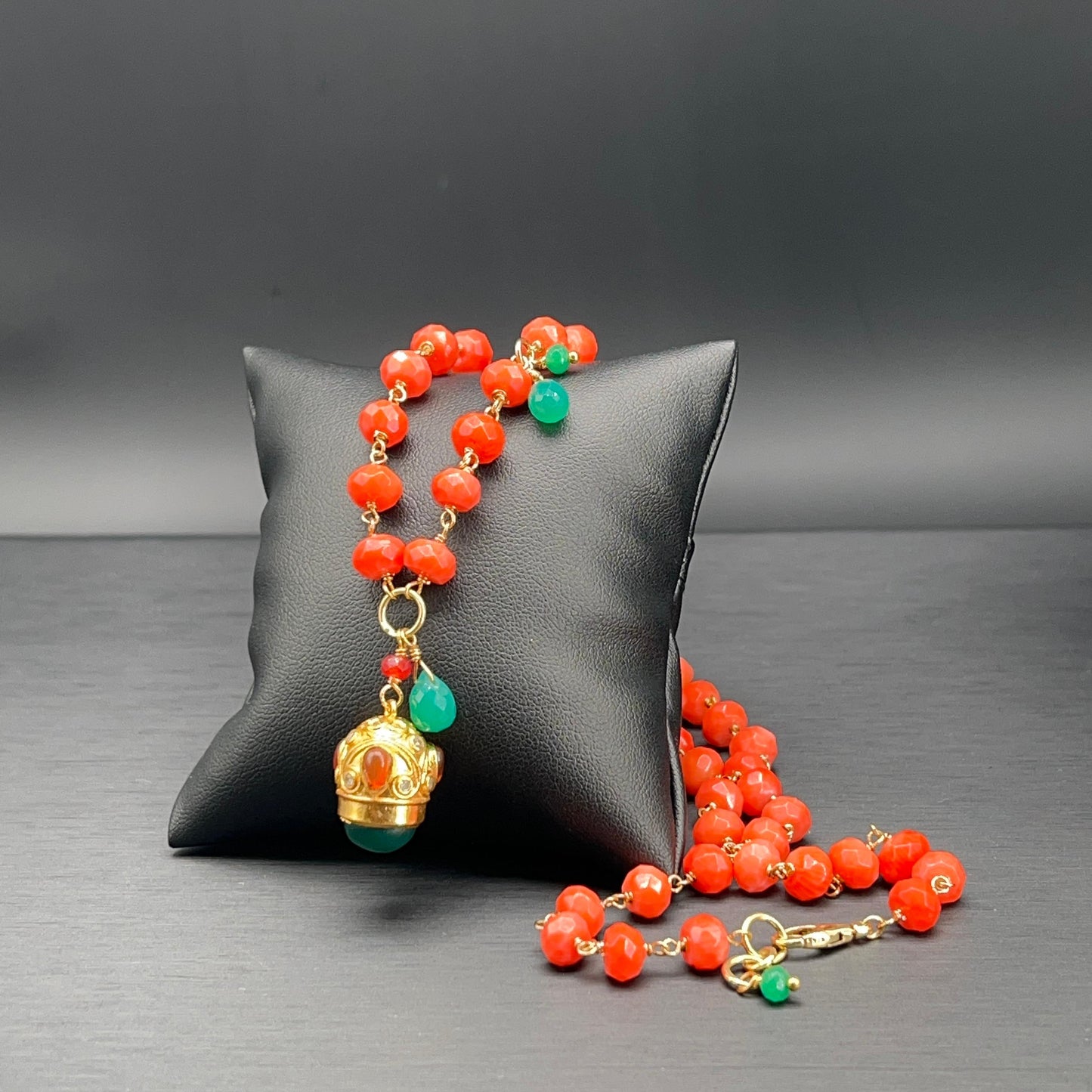 Collana Rosario con Pendente Lanterna