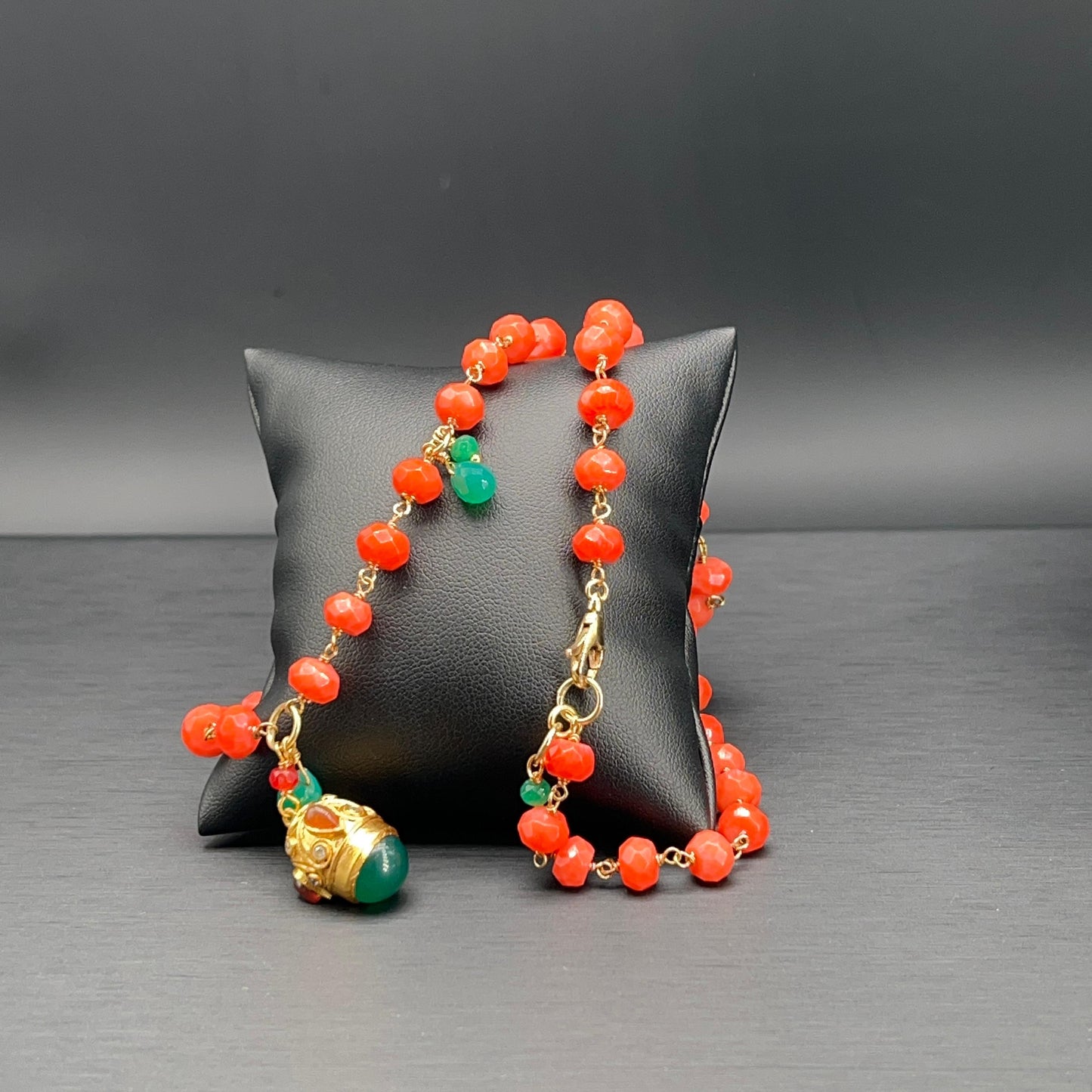 Collana Rosario con Pendente Lanterna