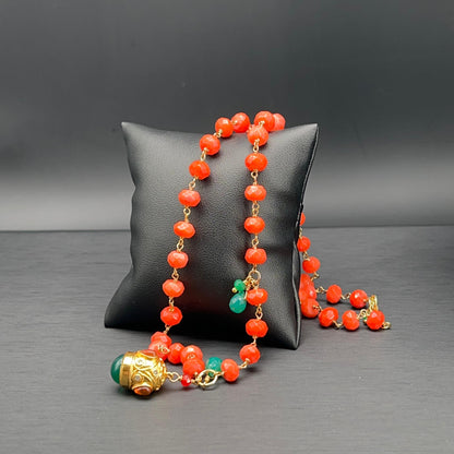 Collana Rosario con Pendente Lanterna