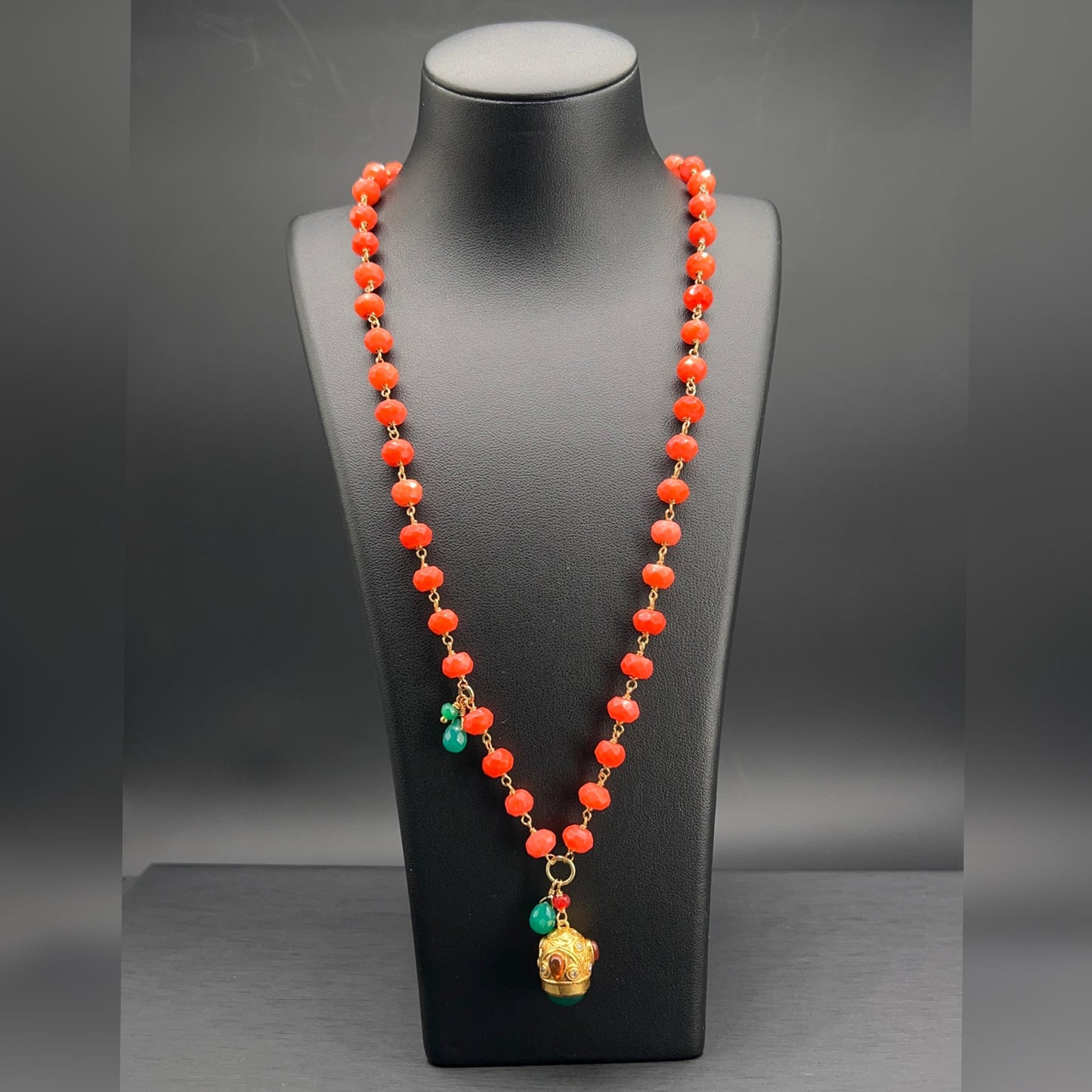 Collana Rosario con Pendente Lanterna