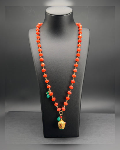 Collana Rosario con Pendente Lanterna