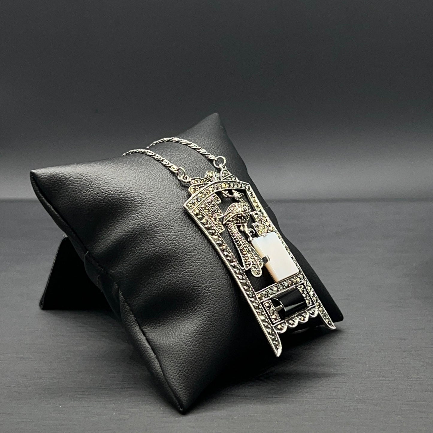 Collana Art Déco con Madreperla e Onice