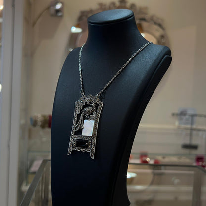 Collana Art Déco con Madreperla e Onice