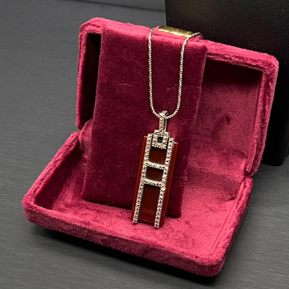Collana Art Déco con Corniola e Marcassiti