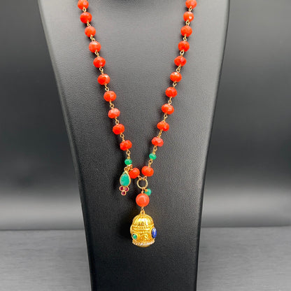 Collana Rosario con Pendente Dorato