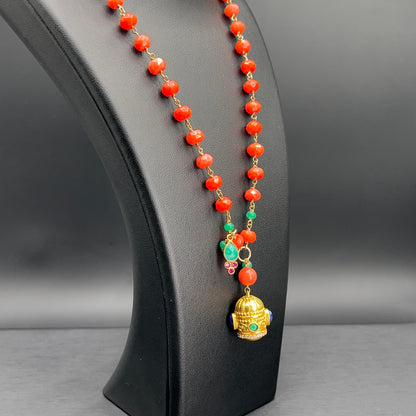 Collana Rosario con Pendente Dorato