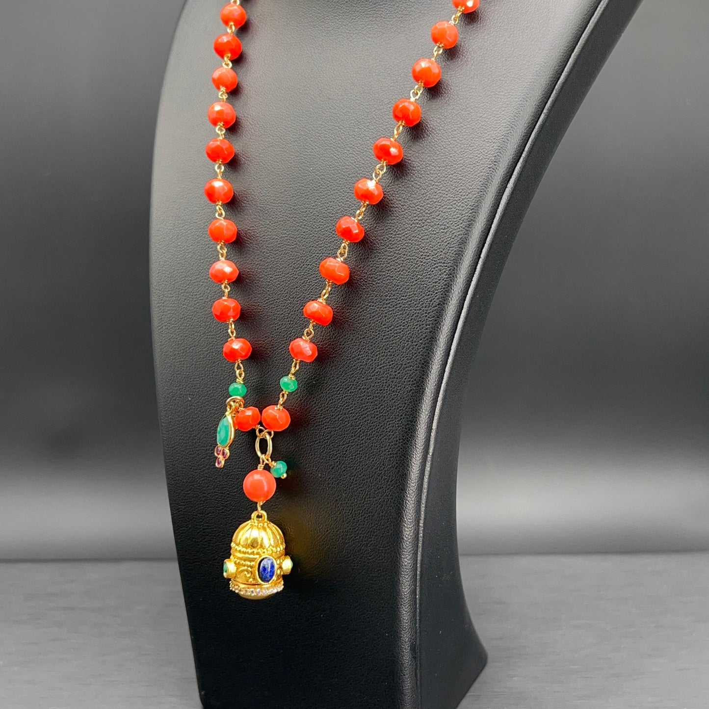 Collana Rosario con Pendente Dorato