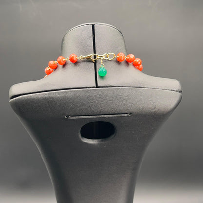 Collana Rosario con Pendente Dorato