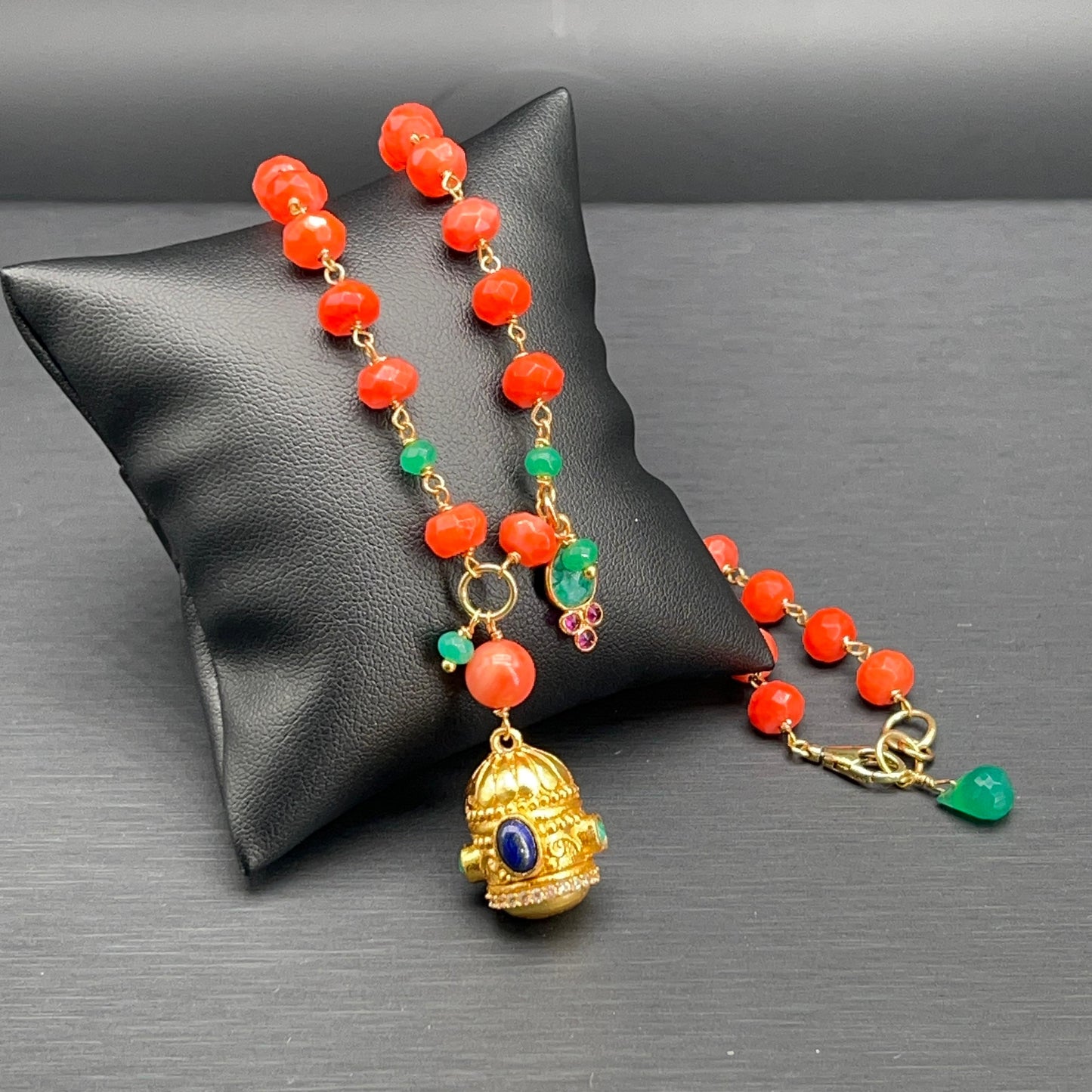 Collana Rosario con Pendente Dorato