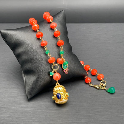 Collana Rosario con Pendente Dorato