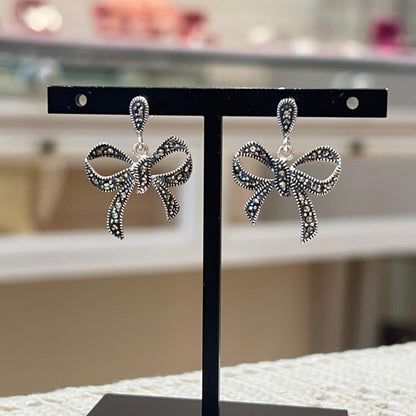 Orecchini Liberty a Fiocco con Marcassiti