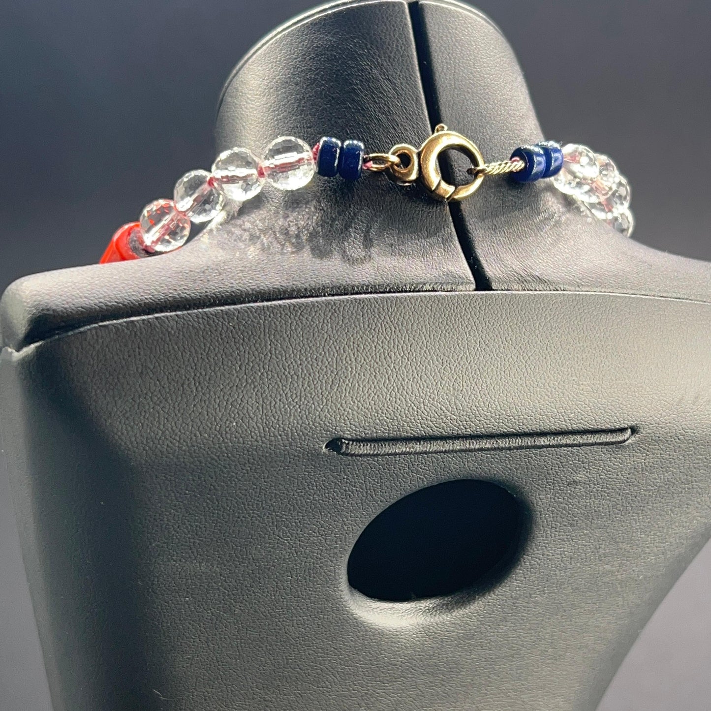 Collana a Nodi con Perle Scaramazze e Vetro di Murano