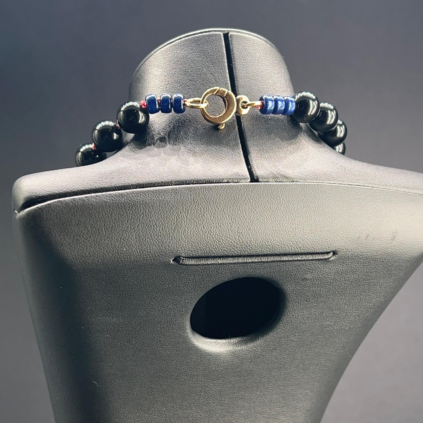 Collana a Nodi con Onice, Perle Scaramazze e Vetro di Murano