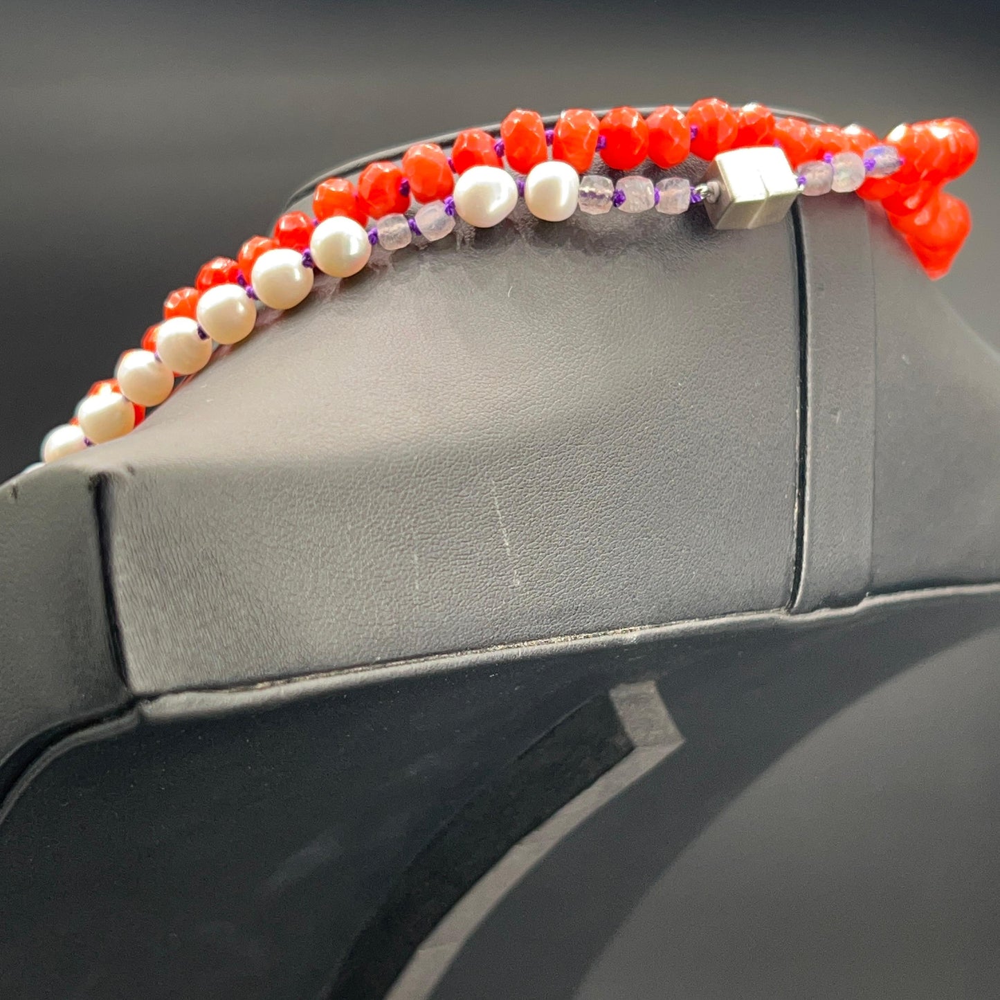 Collana Lunga con Bamboo e Perle