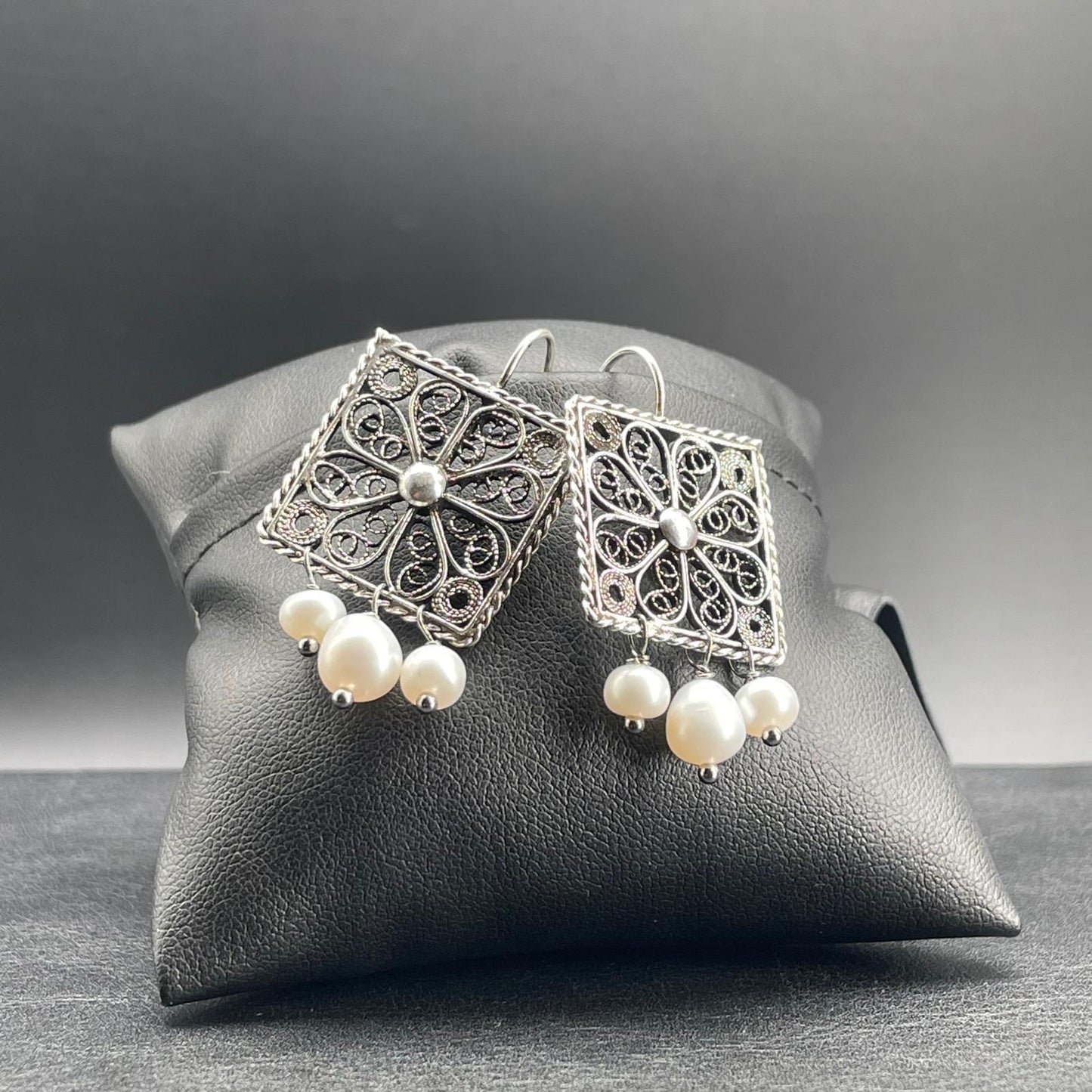 Orecchini Filigrana d’Argento con Perle