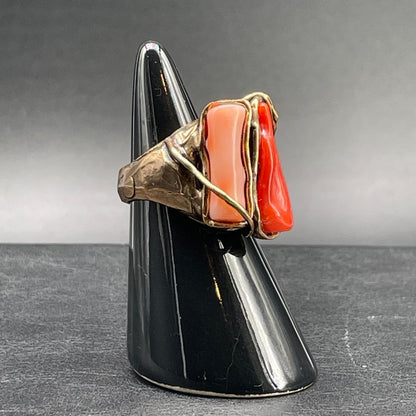 Anello Corallo Rosso e Rosa