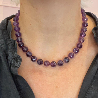 Collana in Ametista Sfaccettata