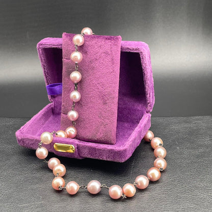 Collana di Perle Malva a Rosario