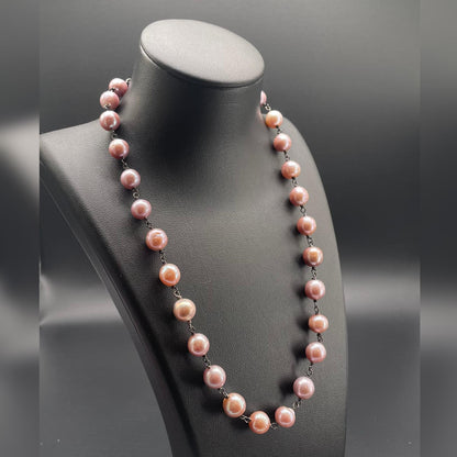Collana di Perle Malva a Rosario