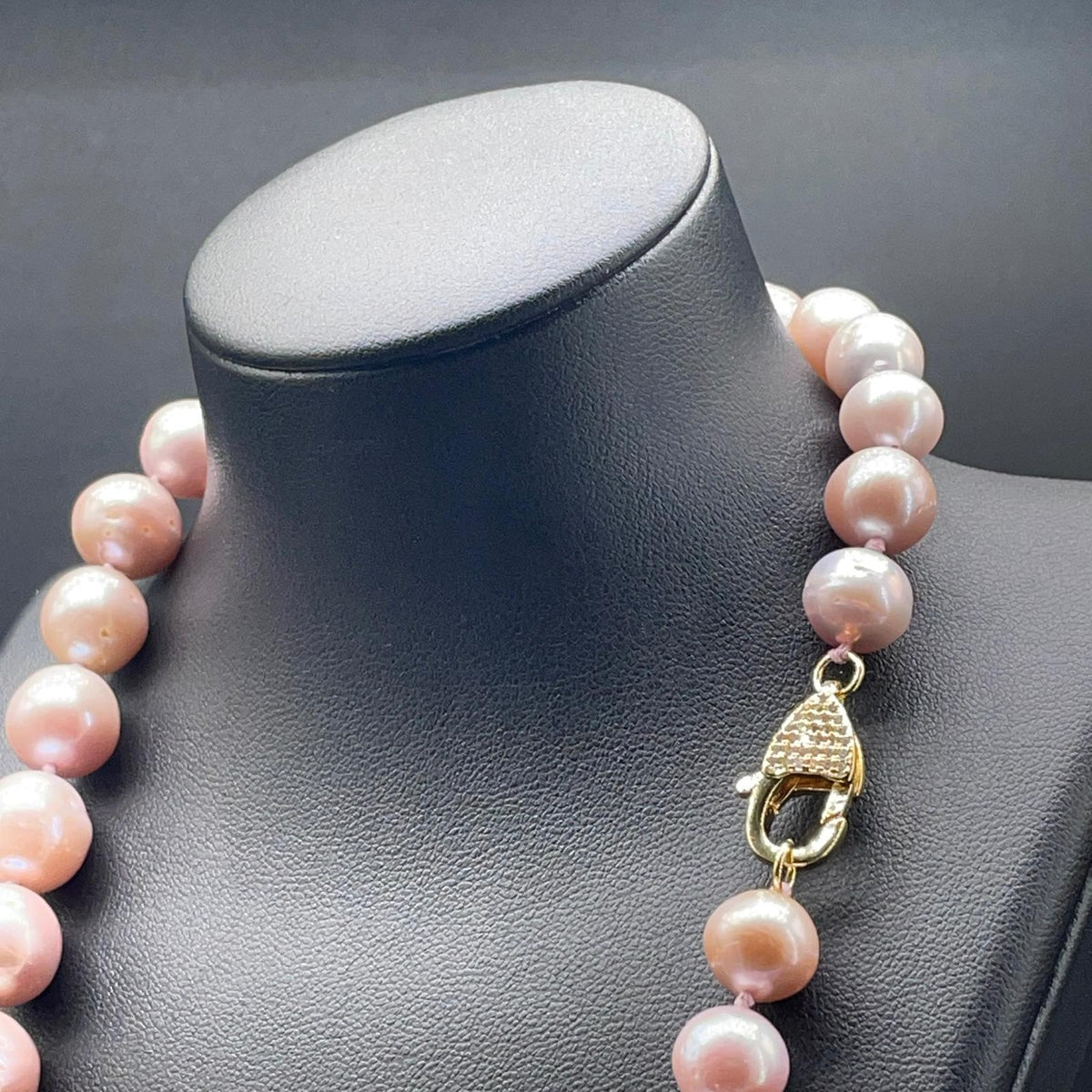 Collana di Perle Coltivate d’Acqua Dolce Lilla Rosa