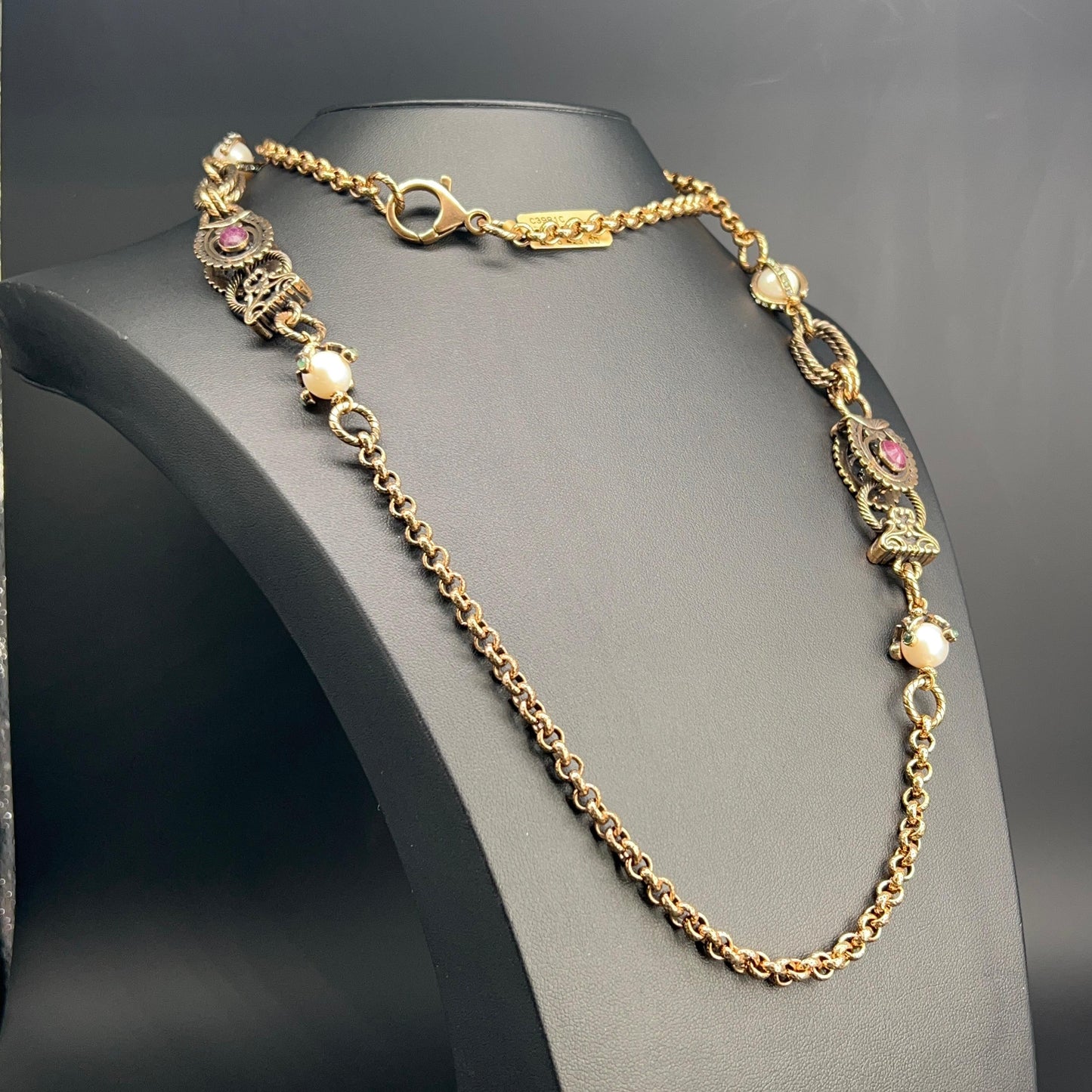 Collana Rubino e Perla
