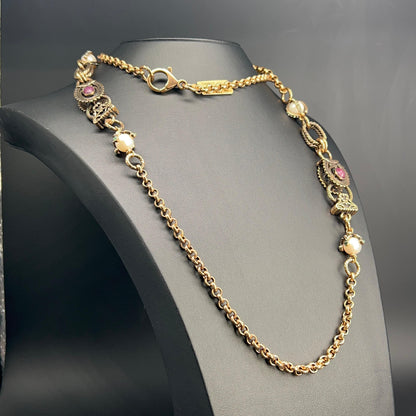 Collana Rubino e Perla