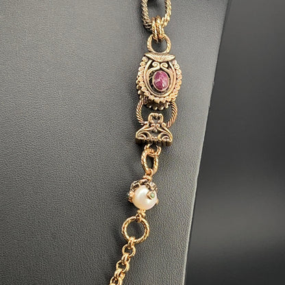Collana Rubino e Perla
