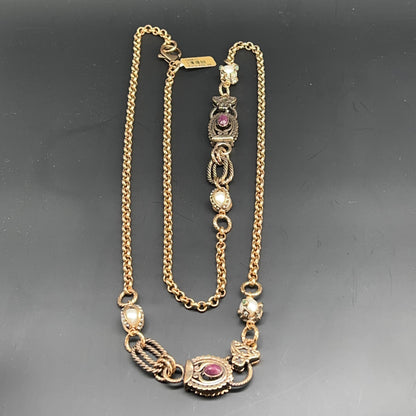 Collana Rubino e Perla